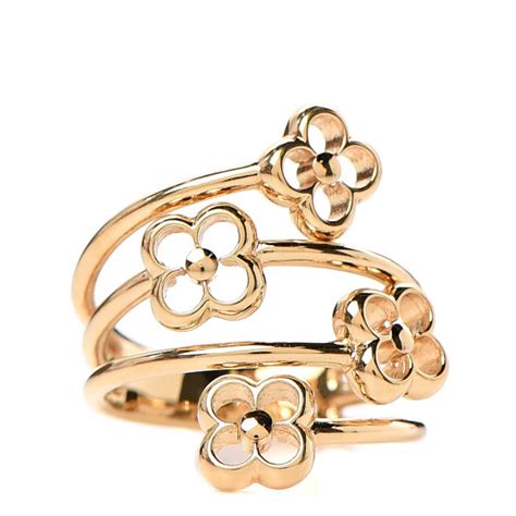 flower full ring louis vuitton|LOUIS VUITTON Flower Full Ring M Gold .